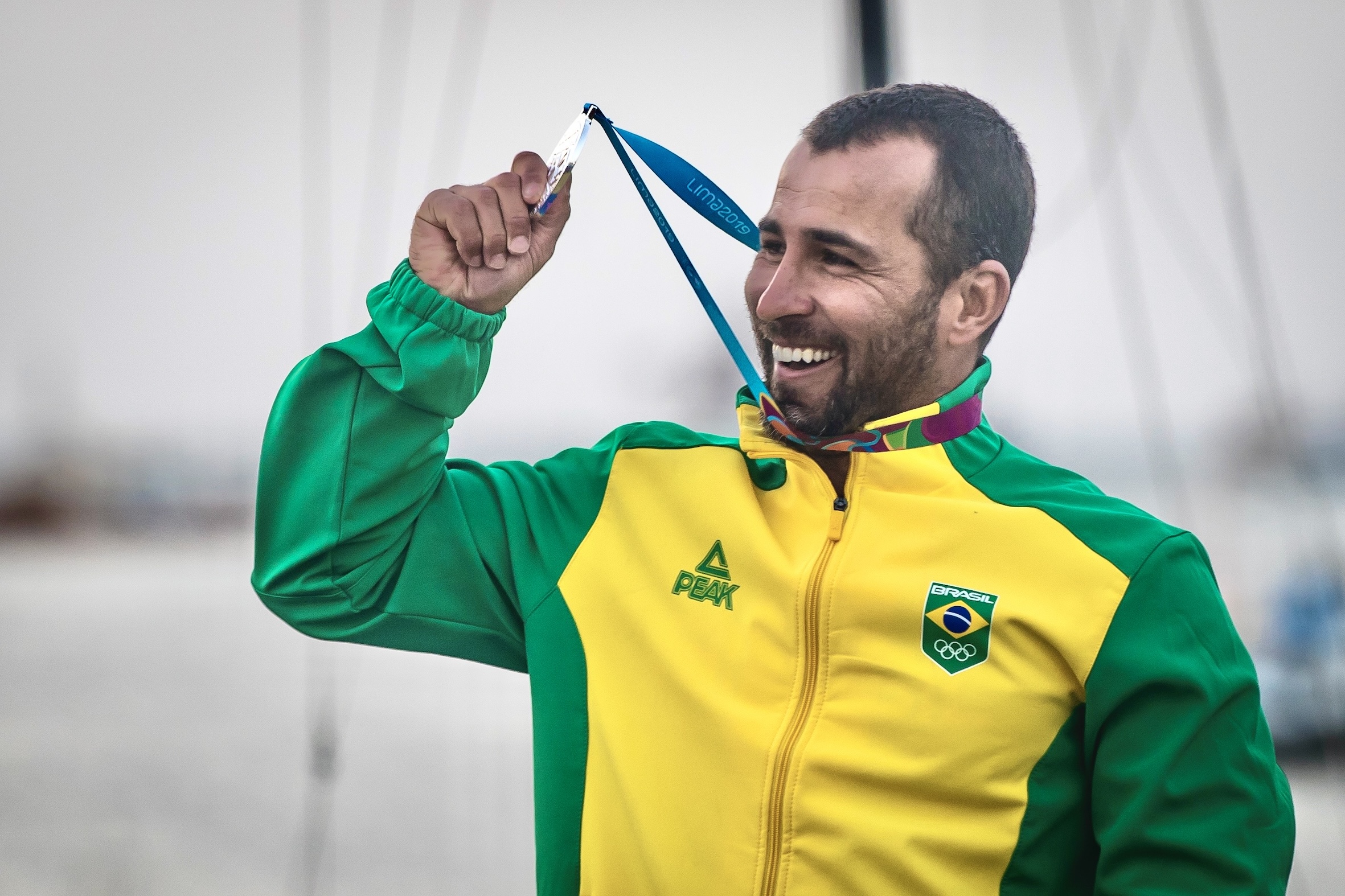 Bruno Fontes com medalha